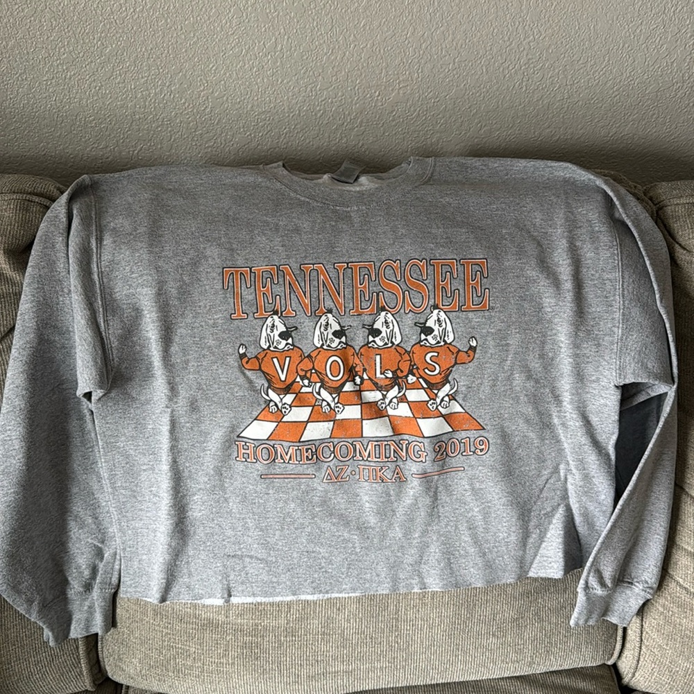 Cropped Delta Zeta Homecoming crewneck